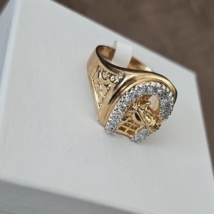 gold plated beautiful design ring